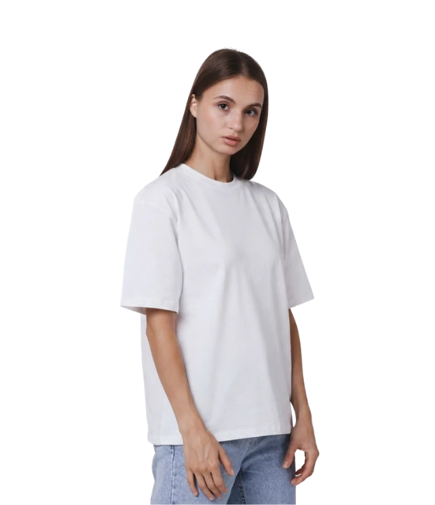 franela blanco imagen modelo fem Camisetas para sublimación